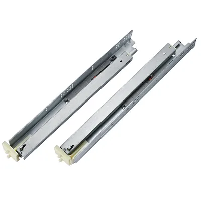 Telescopic Damping Buffer Quick Install Hidden Cabinet Drawerslides 3 Sections Bottom Mount Slides