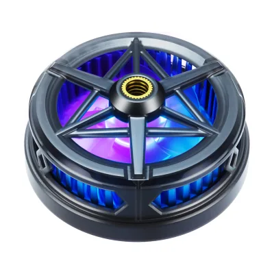 Portable Lightweight Mobile Phone Cooling Fan RGB Phone Radiator Magnetic Cell Phone Cooler for Mobile Gaming Live Streaming
