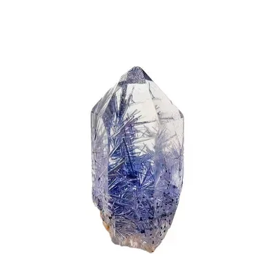 Hot Selling Natural Crystal Raw Stone Blue Rutilated Quartz Hair Crystal Energy Stone for Healing