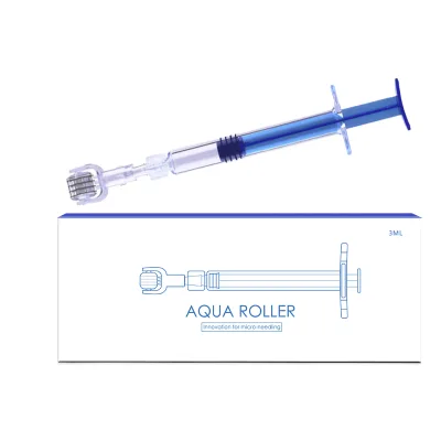 Hot Hyalu-Roller Microneedling Lip 0.25/0.5/1mm Aqua Roller for Skin Rejuvenation Increased Collagen Hyaluronic Acid Absorption