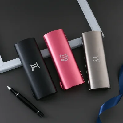 New Luxury Glasses case Mold Aluminum Patterned Pinks Optical Glasses case Custom logo Hard case