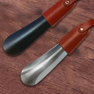 Hot Selling Best Quality Black Stainless Steel Metal Custom Shoe Horn
