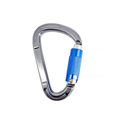 25KN Aluminium D-shape Auto-lock for Climbing and Working at Heights