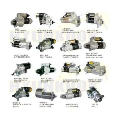 Hot Sale 320/09346 Starter ASSY  24V 12T for Excavator