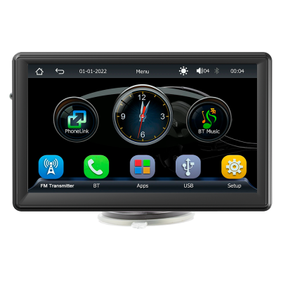 7" Car Radio Multimedia Video Player Wireless Carplay Android Auto Car Mirror DVR Recorder Dashboard
