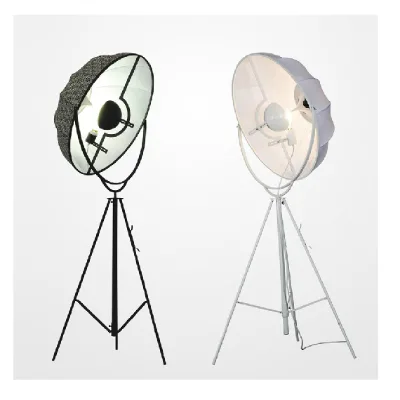 Tripod Floor Lamp Adjustable Fabric Modern Fabric and Iron Lighting for Living Room