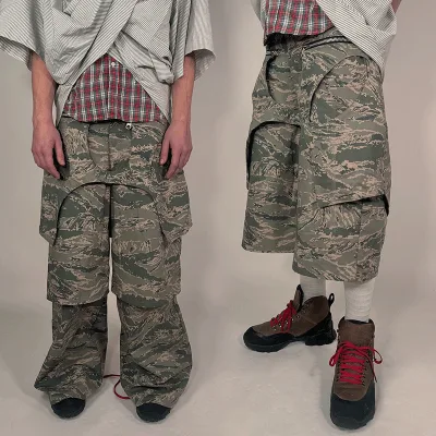 OEM Manufacturers Custom High Quality Men's Baggy All Camo Print Sweatpants Real Tree Removable Designer Streetwear Pants