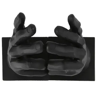 Resin Hand-themed Art Book Support Romantic Heart Structure Fashion Design Hand-painted Home Office Decorative Literary Accent