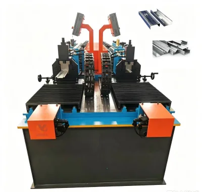YS Customizable Double Lines Light Gauge Steel Keel Roll Forming Machine Stud Drywall Automatic Steel Profile Production Line