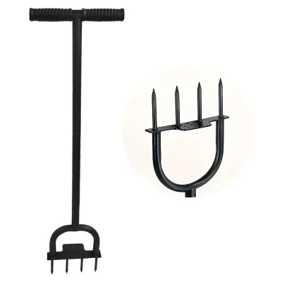38'' Professional Manual Lawn Aerator, a Convenient Soil Aeration Tool and Lawn Perforator, Use for Compacted Soil