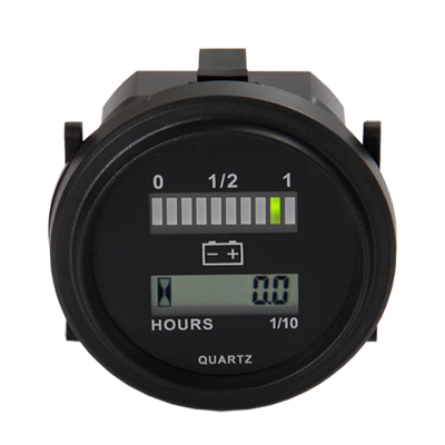 LED with Hour Meter Round Battery Indicator Meter Gauge 12/24V 36V 48V 72V New
