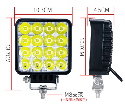 High End Cylindrical Heat Dissipation Square Round 4 Inch Led Work Light For Truck