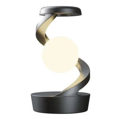 Colorful RGB ambient light mobile wireless charging night light rotating floating USB desk lamp