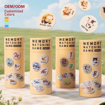 Multi-functional Wooden Memory Matching Game Brain Teasing Children's Puzzle Early Education Toys