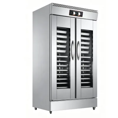 32 Trays Commercial Dough Proofing Cabinet, Mechanical Control, Foam Insulation Fermentation Box for Bread Steamed Bun