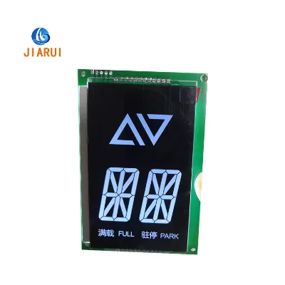 Custom Black VA Monochrome 2-Digit Reflective/Transmissive LCD Panel White LED Backlight 7 Segment Step Display Indicators for