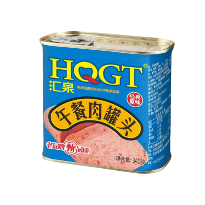 340g Bulk Wholesale Canned 12 OZ Pork Meat Luncheon Meat Halal Canned Meat for Hotpot or Snack