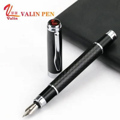 Custom Logo Fountain Pen Nib Metal Carbon Fiber Fountain Pens Luxury for Business