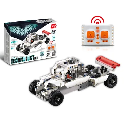 224PCS 2.4G 2 Channel 10 in 1 Building Block Remote Control Car