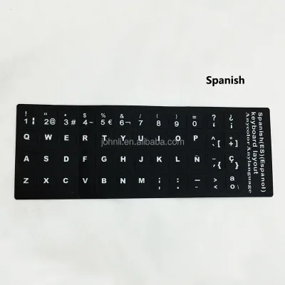 Spanish Matte Laptop Keyboard Layout Keyboard Sticker