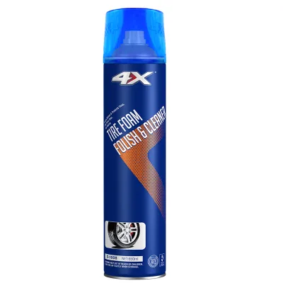 4-X Car Care Tire Wheel Shine Polish Foam Cleaner Washing Spray