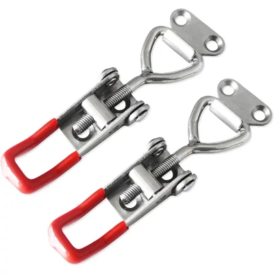 Custom 304 Stainless Steel Toggle Latch Clamp Zinc Plated Adjustable Lever Latch Heavy Duty Pull Hasp Latches for Car Truck