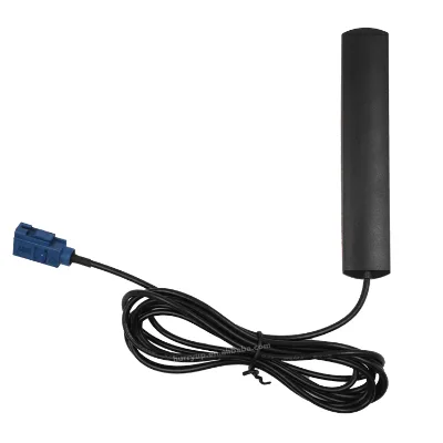 116.5x21.7x5.6mm 698-960MHz 1710-2690MHz IP53 Adhesive Mounting Fakra C Connector 2m RG174 Cable 4G LTE Patch Antenna YECA008BA