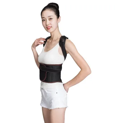 Professional Back Support Posture Corrector Belt with Adjustable Straps and Shoulder Band for Adolescents and Adults