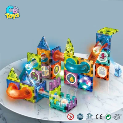 Magic Magnetism Paradise Magnetic Piece Light Ball Track Building Blocks110pcsChildren's Early Childhood Education DIY Toy