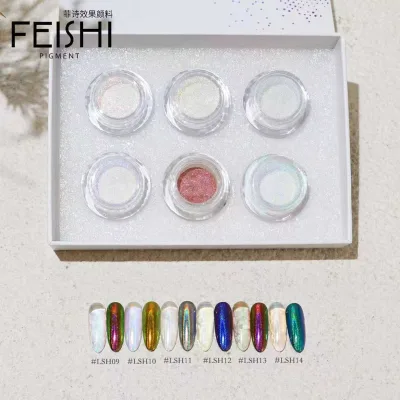 Super Shining Aurora Laser Nail Powder Rainbow Nail Glitter Decoration Manicure Pigment Holographic Effect For Nail Art DIY