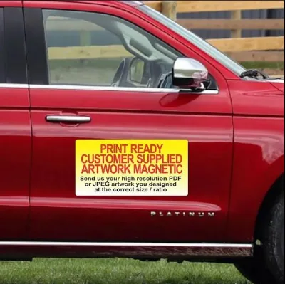 Outdoor Car Door Magnet Advertising Sign Durable PVC Car Sticker Magnet