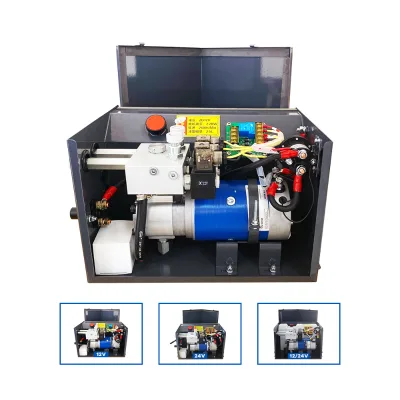 Power Unit for Small Hydraulic Pump Station Wing Opening Compartment for Wingspan Vehicles