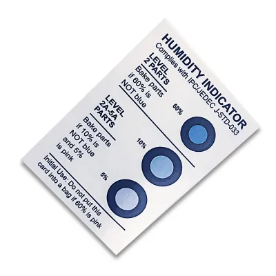 MSDS OEM Free Sample Cobalt&cobalt Free for PCB Packing Humidity Indicator Card