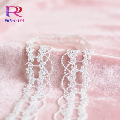 Water-Soluble Embroidered Lace for Wedding Dresses