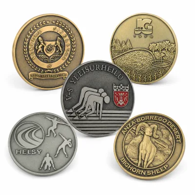 Factory Wholesale Tourism Commemoration Metal Antique American Coin Die 3D Engraved Custom Challenge Coin