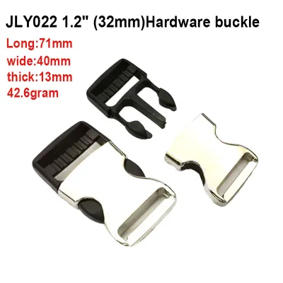 High Quality Silver Zinc Alloy Metal Side Release Buckle Quick Release Buckle for Luggage Backpack Strap Paracord Accessories