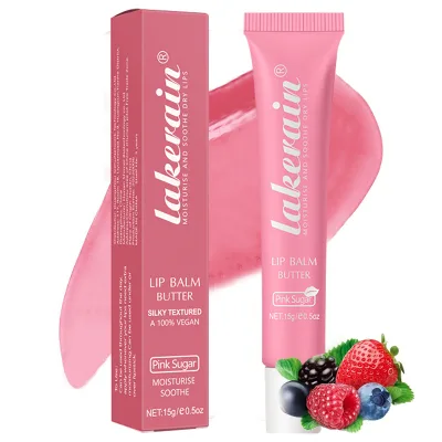 Hot Selling Plumping Long Lasting Repairing Lightening Strawberry Lip Balm Packaging Vegan Lip Balm Stick