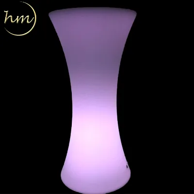 Intelligent Illuminated Colorful Outdoor High Top Cocktail Led Chairs and Tables