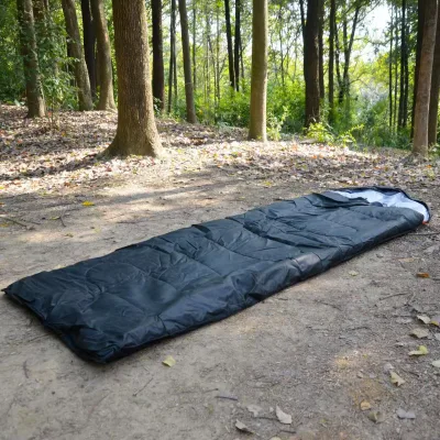 Chongfu Outdoor Custom Logo Foldable Lightweight Nylon Polyester Fabric 3 Season Cotton Filled Mummy Camping Travel Hunting