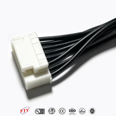 2.0mm HY 8 Pin Double Ended Cable Assembly Locking Housing Reverse Connector 200mm Black UL Wire Eco-Friendly Custom Harness