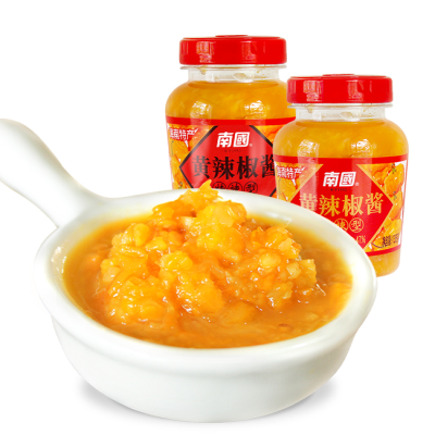 Chinese Hainan Nanguo Yellow Pepper Spicy Chili Sauce Paste