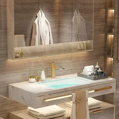 Hot Selling Wall-mounted Bathroom Vanities for Hotel Bathroom Vanity with Sink