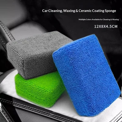 Large High Density Car Wash Sponge Block with Crystal Plating for Beauty Cleaning and Polishing Made in Ningbo