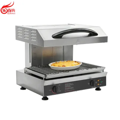 Fast Heat up Electric Lift Infrared Salamander Broiler Grill Cheese Melter with Timer for Hotel Restaurant Kitchen EB-600HWX