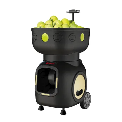 SW-11 Hot Selling Portable Intelligent Plastic Tennis Ball Machine SS-T7 BLDC Motor APP Control 120 Balls Capacity for