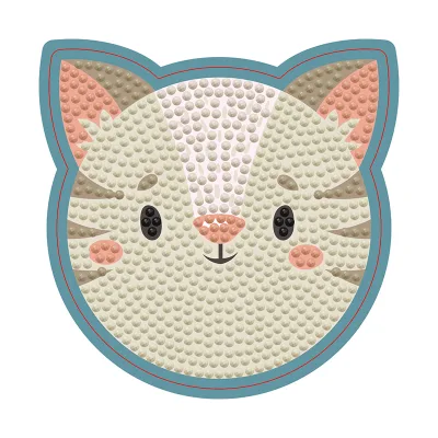 Coasters Table Placemat Kit DIY Diamond Painting Rhinestone Art Mosaic Cup Mat Home Decor Craft Personalized Table Mosaic Cat
