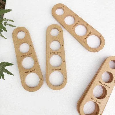 Natural Wood Spaghetti Measure Tool