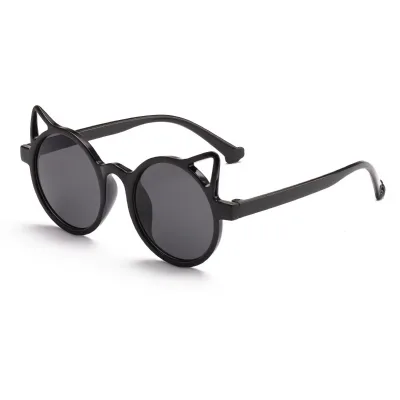Outdoor Children Lovely Vintage Sunglass New Fashion Kitten Kids Sunglasses Color Cute Cat Shape Children Round Sunglasses
