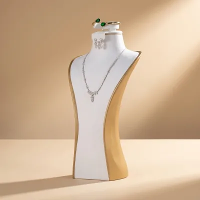 Custom High Quality Jewelry Display Necklace Display Fine Jewelry Holder Display Bust Stand for Retail Shop