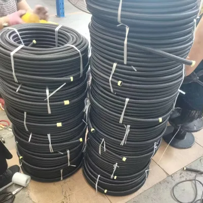 Nylon and Stainless Steel Braided Rubber Hose Sizes 4AN/6AN/8AN/10AN/12AN/16AN/20AN Rubber Hose Custom Color Thread Weaving